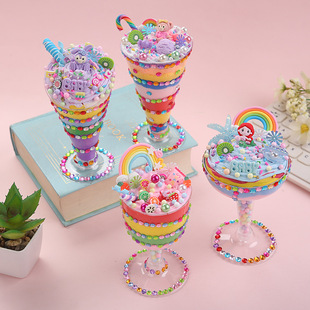Double-Layer Stationery Box Children Cream Glue Handmade DIY Pencil Box Material Package Primary School Boys And Girls Birthday Gift