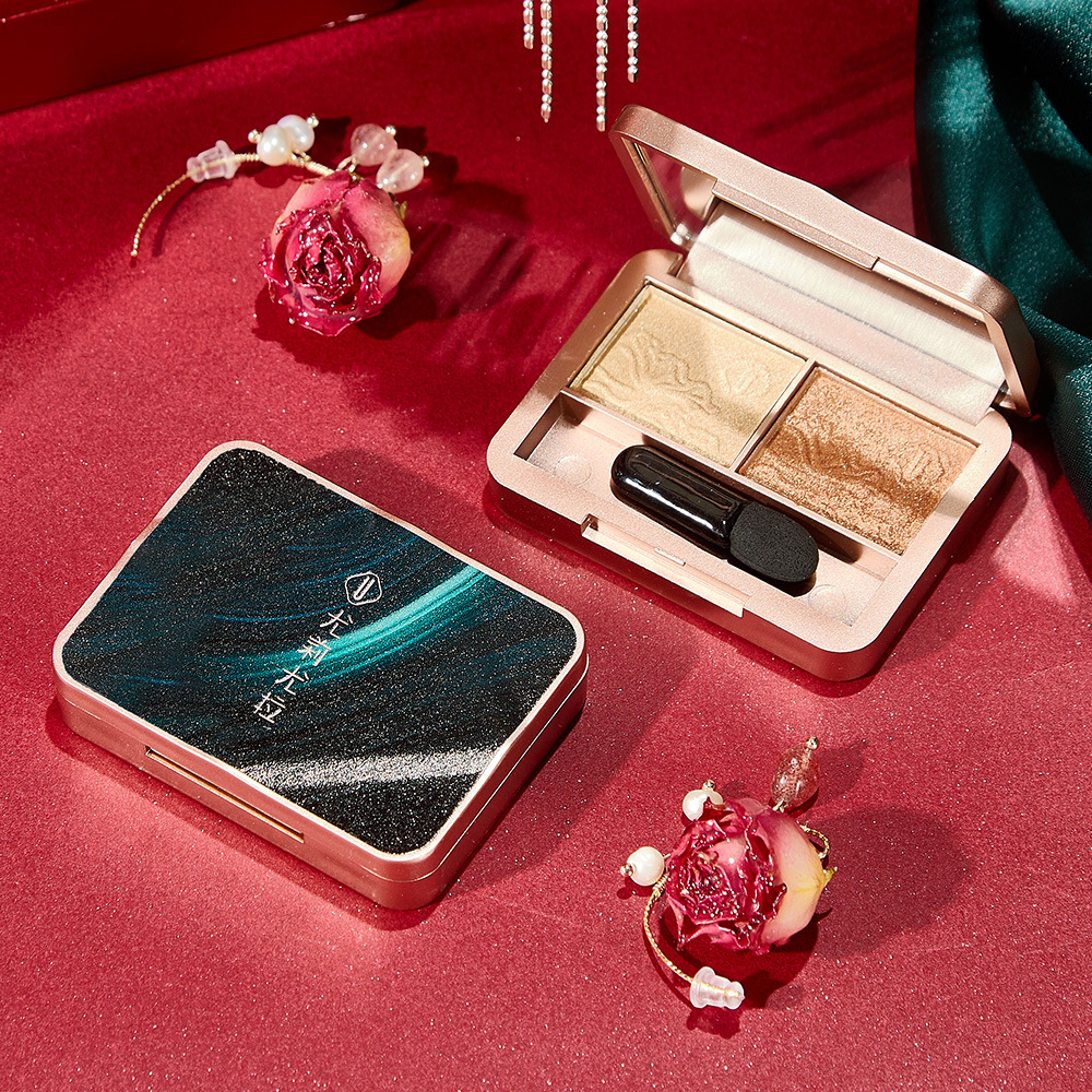 Youli Joola Chinese Style Makeup Set Eight-Piece Set Cushion Eyebrow Pencil Lipstick Makeup Set Gift Box Factory Wholesale