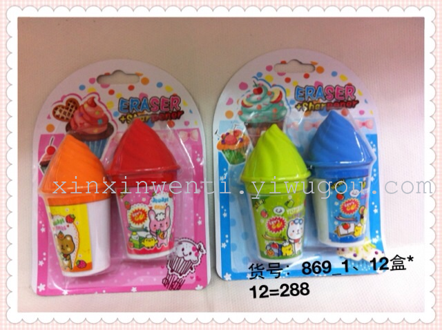 Blister card ice cream styling Pencil Sharpener