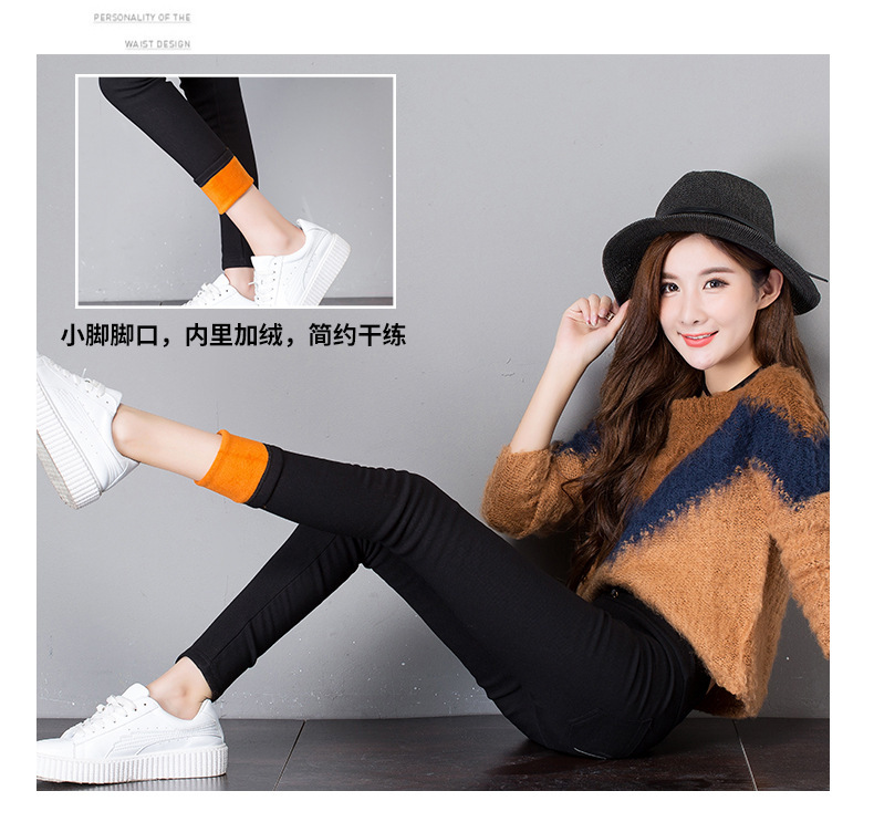 Spring High Waist Outerwear Leggings Stretch Cropped Tights Women's Pencil Pants Summer Slimming Skinny Pants Button