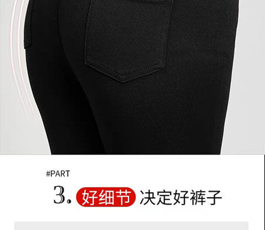 Spring High Waist Outerwear Leggings Stretch Cropped Tights Women's Pencil Pants Summer Slimming Skinny Pants Button