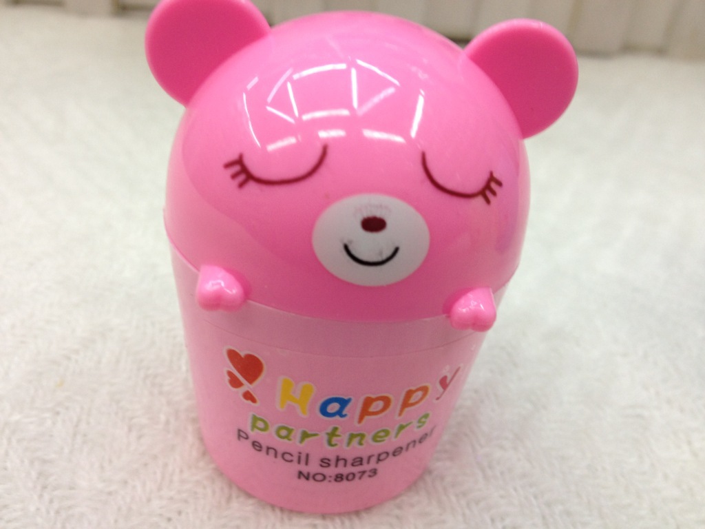 Creative stationery supplies cartoon bear pencil sharpener han edition double hole plastic pencil sharpener Creative stationery supplies cartoon bear pencil sharpener han edition double hole plastic pencil sharpener