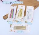 Exquisite and colorful pencil wax birthday cake cake for creative romantic smokeless no tears gilded birthday cake