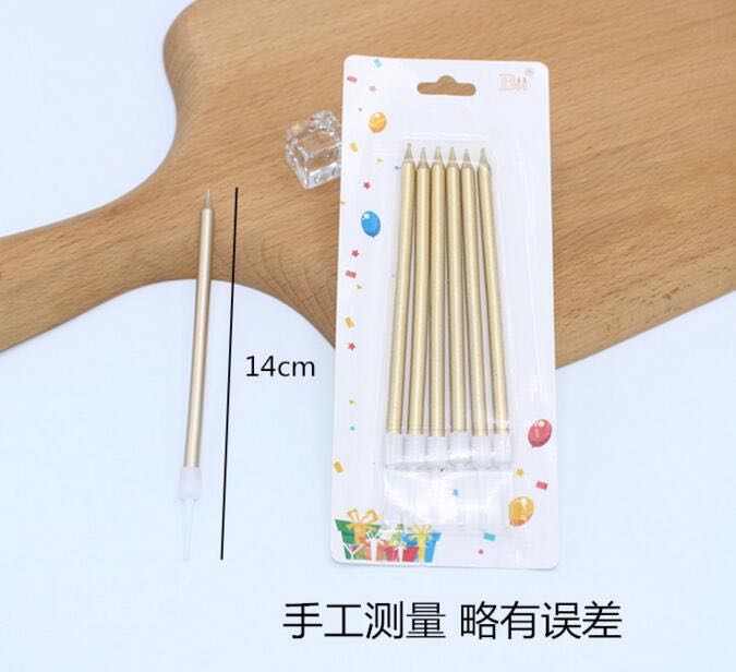 Exquisite and colorful pencil wax birthday cake cake for creative romantic smokeless no tears gilded birthday cake