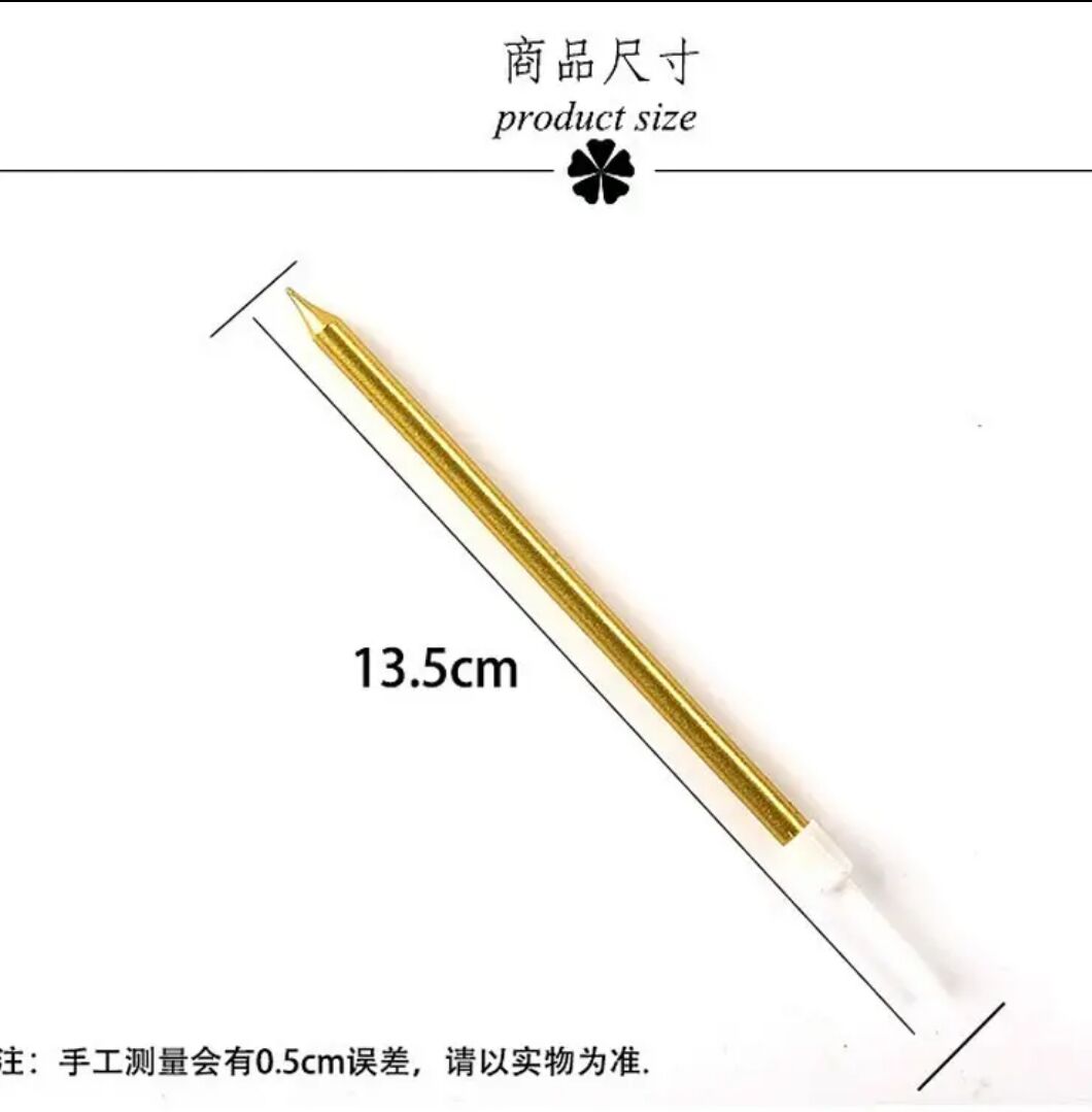 Exquisite and colorful pencil wax birthday cake cake for creative romantic smokeless no tears gilded birthday cake