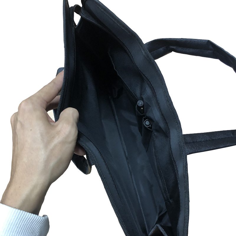 File Bag Snow Lisi Three-Dimensional Portable Briefcase Business Information Multi-Functional Conference Office High-End Handbag