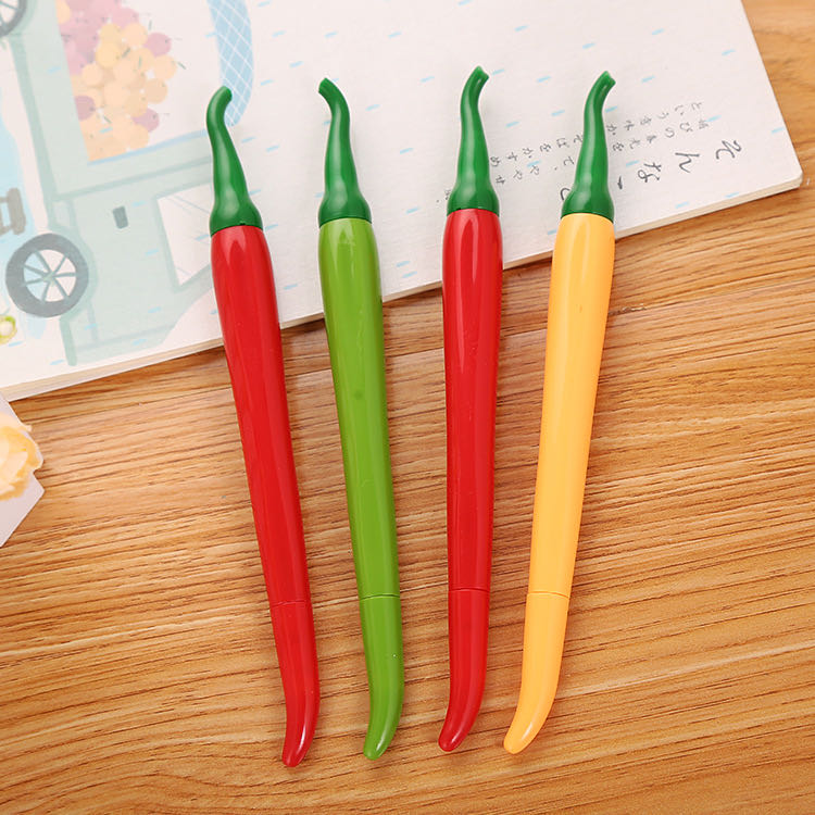 Creative Simulation Pepper Gel Pen Cute Cartoon Learning Stationery Modeling Office Supplies Syringe Water-Based Sign Pen Creative Simulation Pepper Gel Pen Cute Cartoon Learning Stationery Modeling Office Supplies Syringe Water-Based Sign Pen