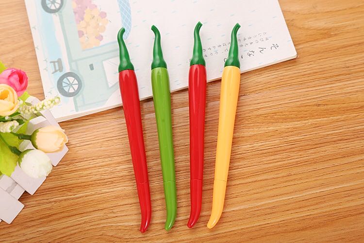 Creative Simulation Pepper Gel Pen Cute Cartoon Learning Stationery Modeling Office Supplies Syringe Water-Based Sign Pen Creative Simulation Pepper Gel Pen Cute Cartoon Learning Stationery Modeling Office Supplies Syringe Water-Based Sign Pen