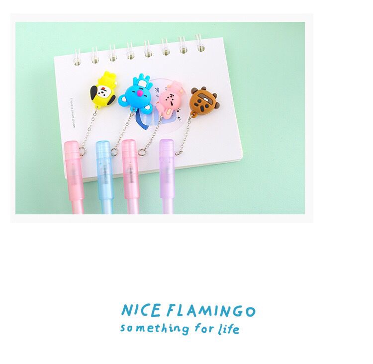 Creative New Cute Animal Pendant Transparent Color Rod Gel Pen Girl Heart Pendant Water-Based Paint Pen Student Pen Creative New Cute Animal Pendant Transparent Color Rod Gel Pen Girl Heart Pendant Water-Based Paint Pen Student Pen