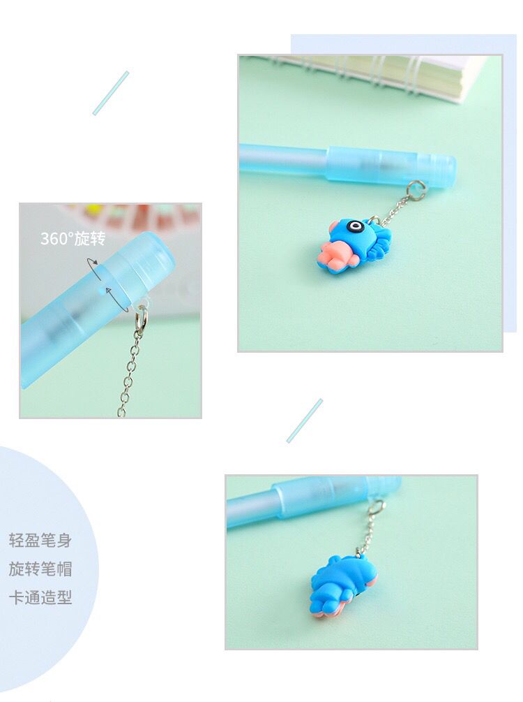 Creative New Cute Animal Pendant Transparent Color Rod Gel Pen Girl Heart Pendant Water-Based Paint Pen Student Pen Creative New Cute Animal Pendant Transparent Color Rod Gel Pen Girl Heart Pendant Water-Based Paint Pen Student Pen