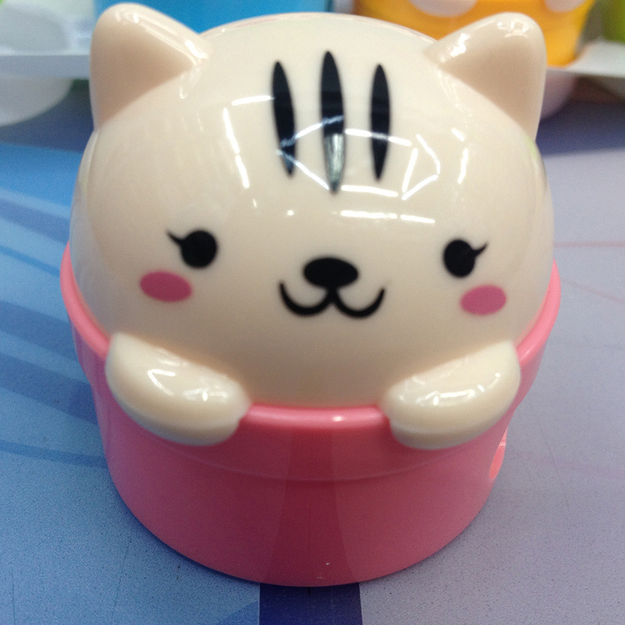 Cute student prize cartoon cat pencil sharpener bear pencil sharpener cute pencil grater