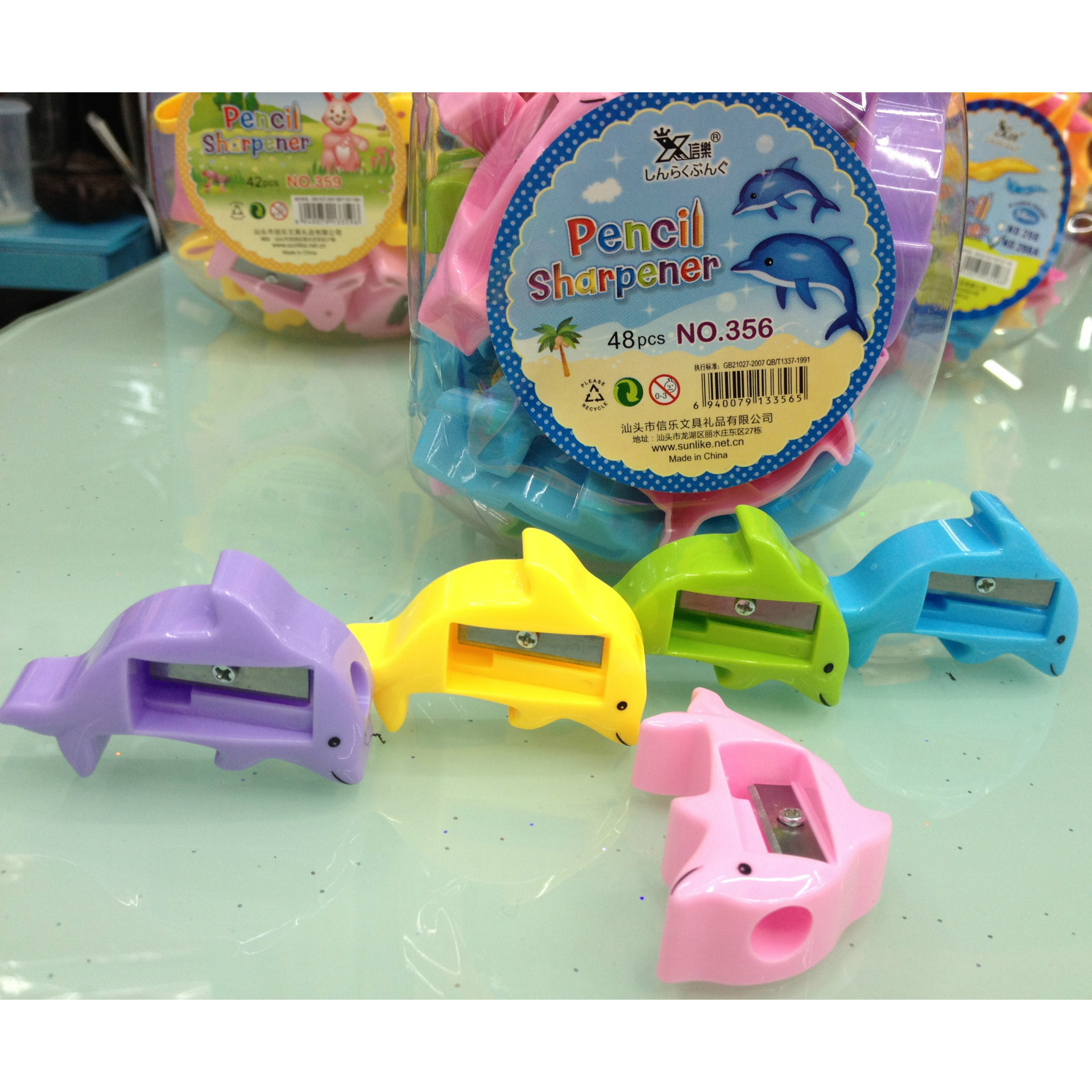 Dolphin sharpener pencil sharpener student cartoon animal pencil sharpener