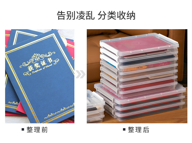 Household Certificate Storage Bag and Storage Box A4 Transparent File Box Put Important Documents Household Register Box Information Organizing Folders Household Certificate Storage Bag and Storage Box A4 Transparent File Box Put Important Documents Household Register Box Information Organizing Folders