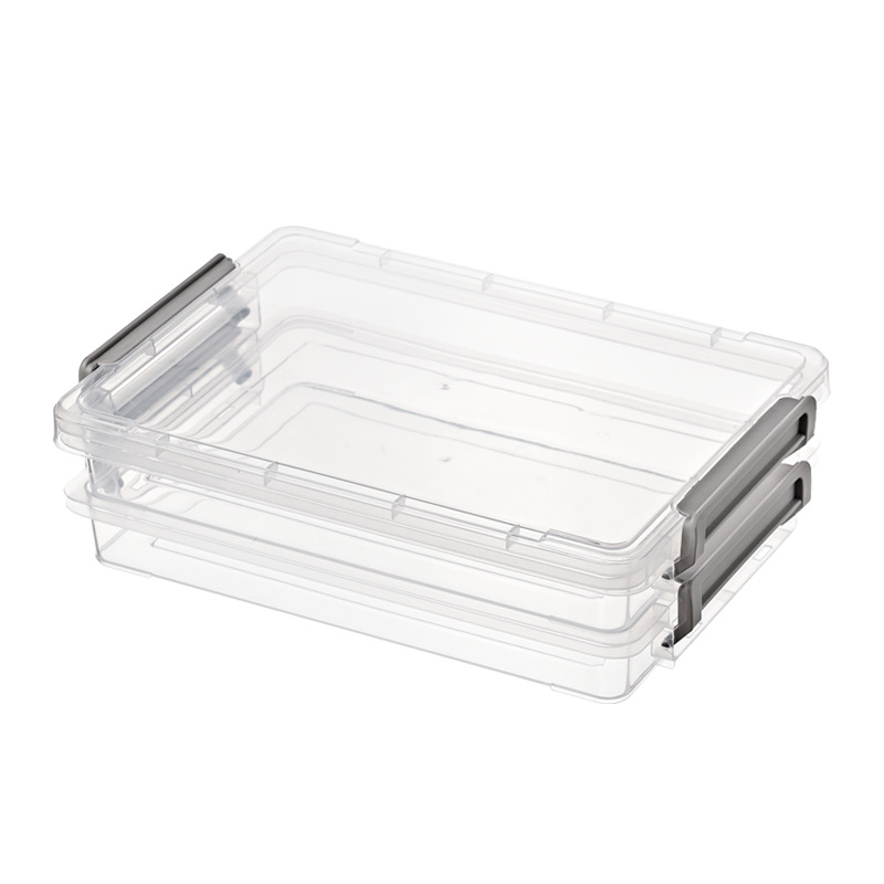 Household Certificate Storage Bag and Storage Box A4 Transparent File Box Put Important Documents Household Register Box Information Organizing Folders