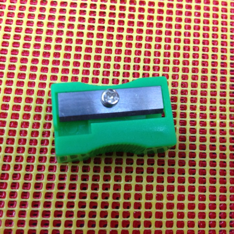 Simple compact pencil sharpener geometry single hole pencil sharpener candy color sharpener