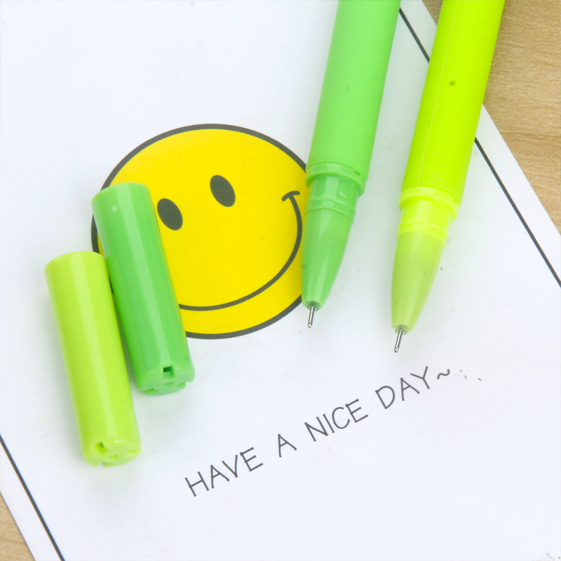 Japanese and Korean New Creative Clover Flower Artificial Flower Gel Pen Cute Refreshing Lucky Flower Student Stationery