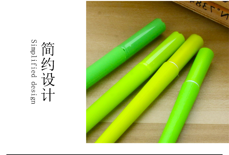 Japanese and Korean New Creative Clover Flower Artificial Flower Gel Pen Cute Refreshing Lucky Flower Student Stationery