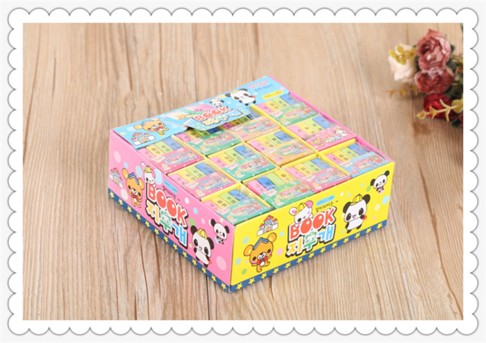 Super cute book eraser maths Chinese English political rubber student award gifts.