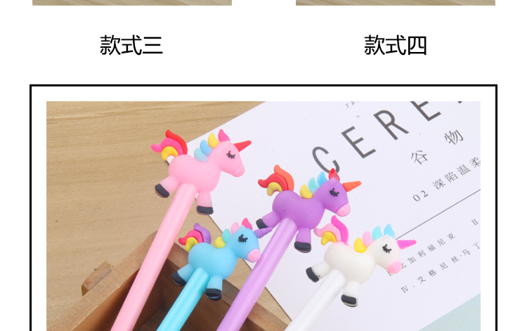 Japanese and Korean Creative New Creative Stationery Rainbow Unicorn Gel Pen Learning Stationery Wholesale Customizable Logo Japanese and Korean Creative New Creative Stationery Rainbow Unicorn Gel Pen Learning Stationery Wholesale Customizable Logo