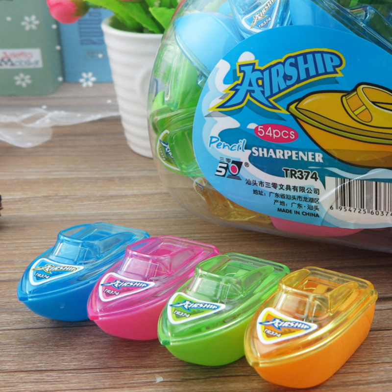 Yacht style pencil sharpener stationery shop sells students stationery single hole pencil sharpener