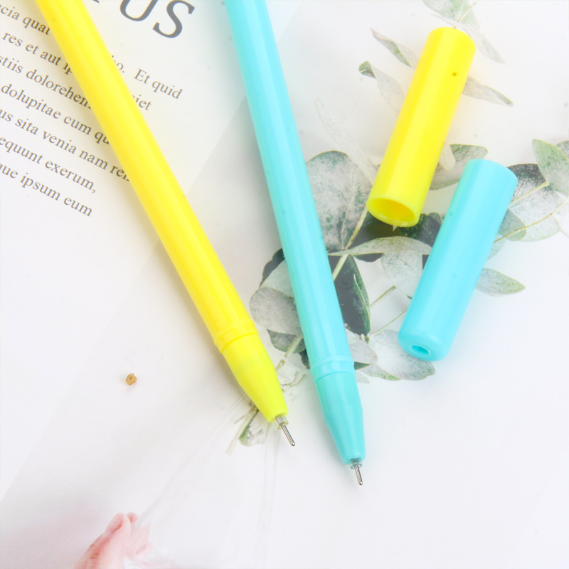 Korean Creative New Card Color Hair Unicorn Black Gel Pen Student Studying Stationery Wholesale Customizable