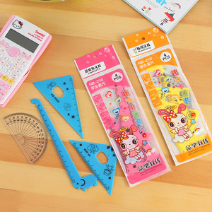 Korean Style Student Cute A4 Test Paper File Bag Fresh Floral Transparent Folder Snap Information Bag Office Supplies