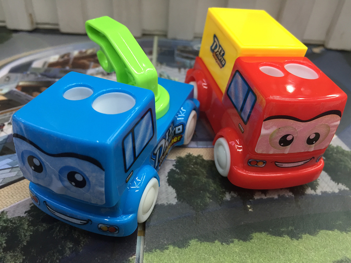 Cartoon DIY brick van car pencil sharpener with double hole pencil sharpener Cartoon DIY brick van car pencil sharpener with double hole pencil sharpener