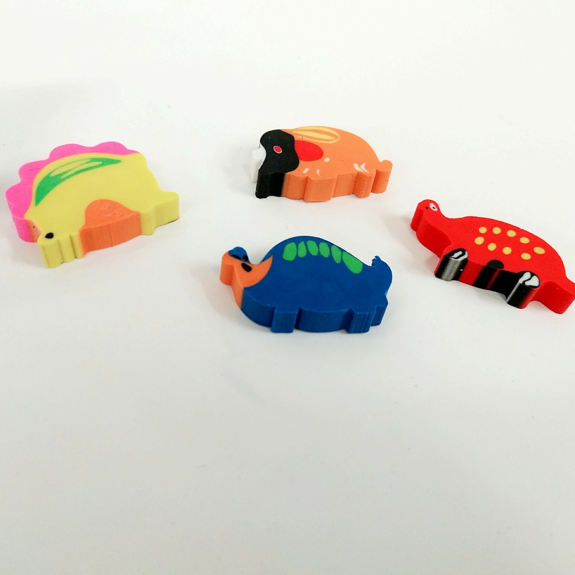 Multi - color rubber dinosaur eraser student eraser wholesale
