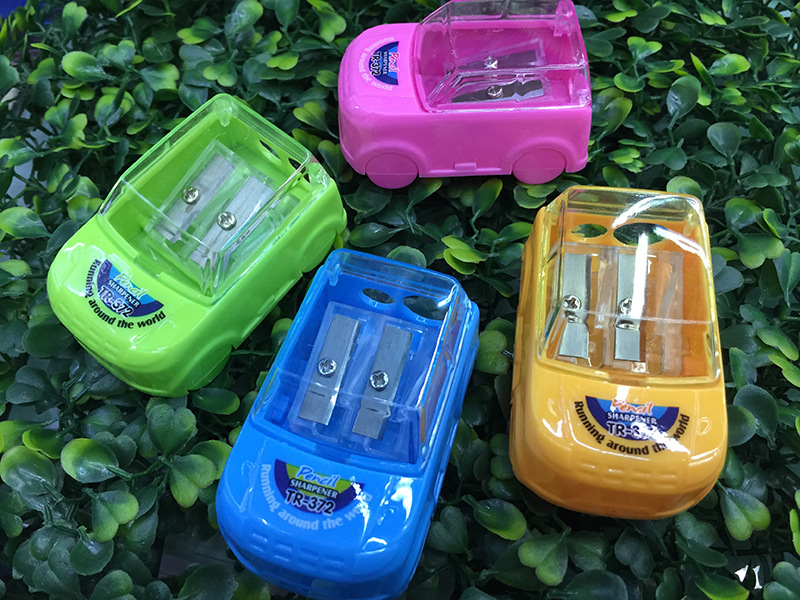 Auto style pencil sharpener double hole cuddly pencil sharpener shaver wholesale Auto style pencil sharpener double hole cuddly pencil sharpener shaver wholesale