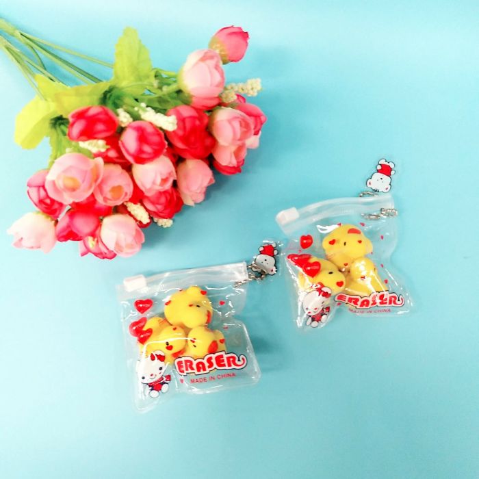 Duck-shaped student eraser wholesale