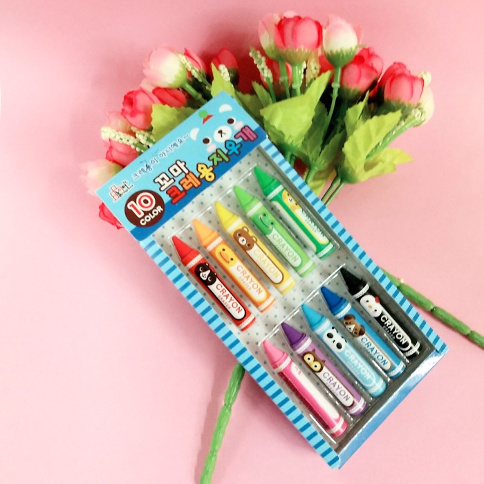 Crayon eraser seven-color eraser multi-color box rubber cartoon design