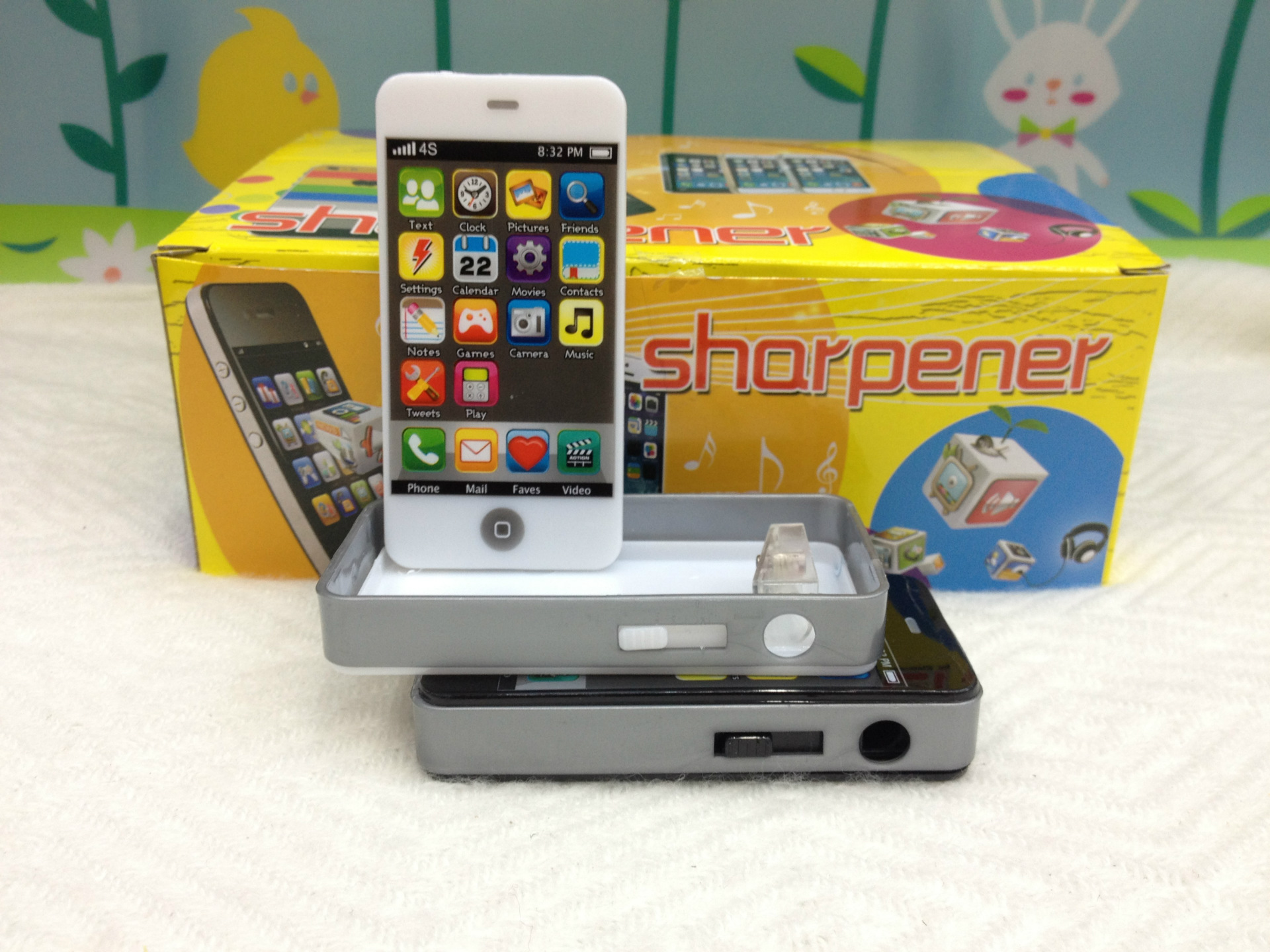 Apple pencil sharpener fashion creative pencil sharpener double hole student pencil sharpener pen shaver