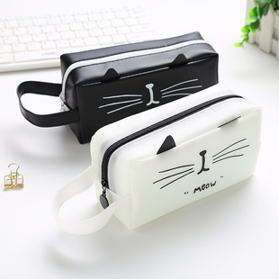 Creative Korean Cartoon White Transparent Document Bag Pull Ring File Bag Information Bag Plastic Test Paper Storage Bag Stationery Creative Korean Cartoon White Transparent Document Bag Pull Ring File Bag Information Bag Plastic Test Paper Storage Bag Stationery