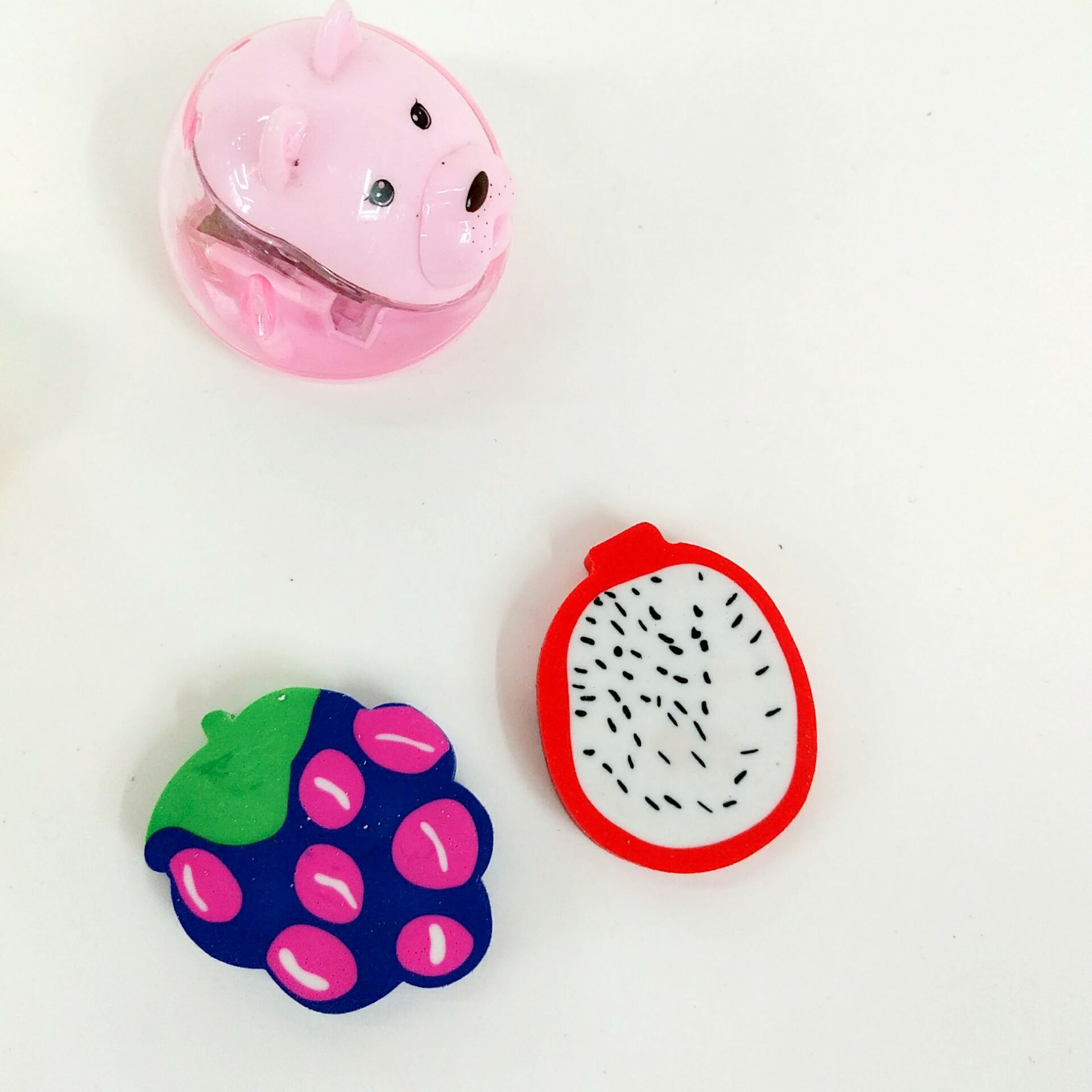 Multi - color fruit pattern rubber anti - real eraser