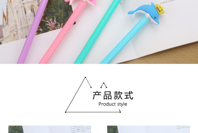 Japanese Korean Cartoon Creative Cute Crown Dolphin Gel Pen Ball Pen Black Gel Pen Stationery School Supplies Wholesale Japanese Korean Cartoon Creative Cute Crown Dolphin Gel Pen Ball Pen Black Gel Pen Stationery School Supplies Wholesale