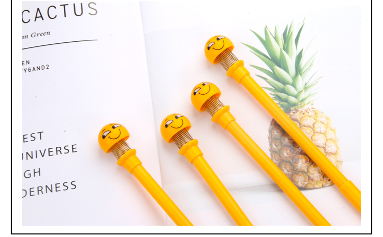 Japanese and Korean New Creative Trending Shaking Head Figurine Pen Anime Expression Bounce Spring Gel Pen Customizable Logo Japanese and Korean New Creative Trending Shaking Head Figurine Pen Anime Expression Bounce Spring Gel Pen Customizable Logo