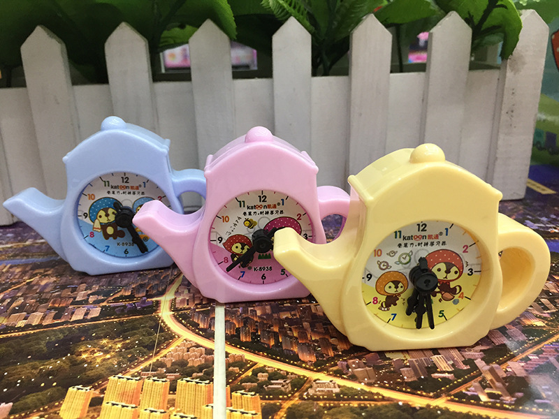 Korean Style Creative Teapot Style Pencil Sharpener Student Alarm Clock Puzzle Pencil Shapper Pencil Sharpener