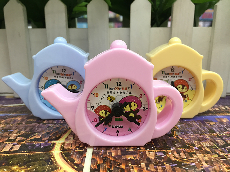 Korean Style Creative Teapot Style Pencil Sharpener Student Alarm Clock Puzzle Pencil Shapper Pencil Sharpener