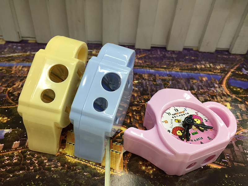 Korean Style Creative Teapot Style Pencil Sharpener Student Alarm Clock Puzzle Pencil Shapper Pencil Sharpener
