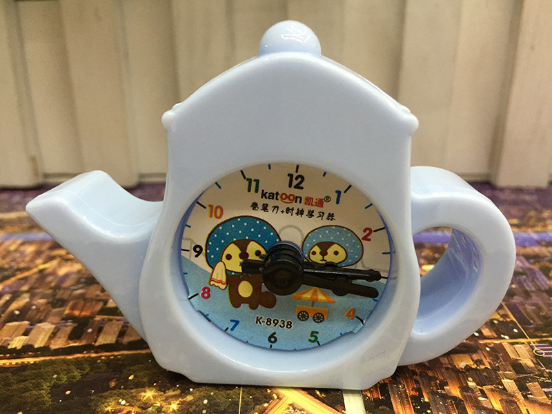 Korean Style Creative Teapot Style Pencil Sharpener Student Alarm Clock Puzzle Pencil Shapper Pencil Sharpener
