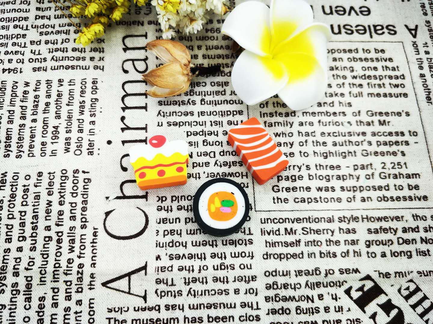 PVC Box Cake Sushi Eraser Cooking Eraser Innovation Factory Direct Sales Student Gift Packaging