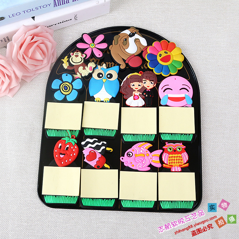 Manufacturer Customized Creative Fridge Magnet Magnetic Sticker Soft Glue Children&#039;s Cartoon Magnetic Sticker Sticky Note Message Sticker