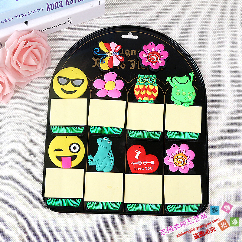 Manufacturer Customized Creative Fridge Magnet Magnetic Sticker Soft Glue Children&#039;s Cartoon Magnetic Sticker Sticky Note Message Sticker