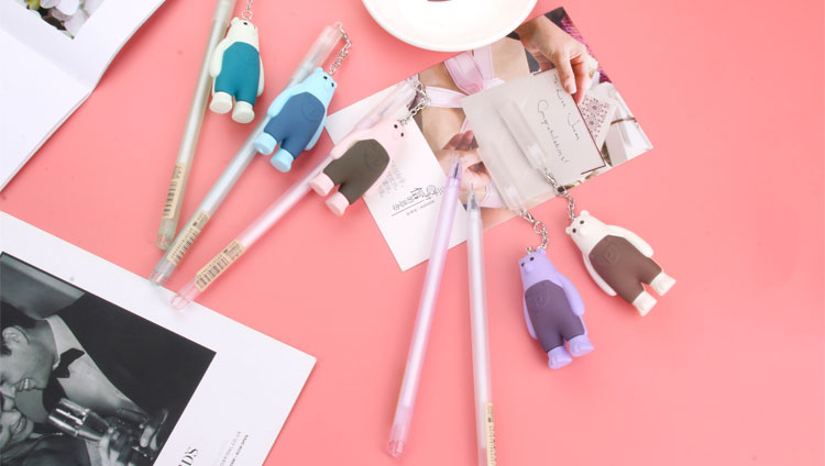 Japanese and Korean Creative New Pendant Gel Pen Black Gel Ink Pen Student Studying Stationery Wholesale Customizable Logo Japanese and Korean Creative New Pendant Gel Pen Black Gel Ink Pen Student Studying Stationery Wholesale Customizable Logo