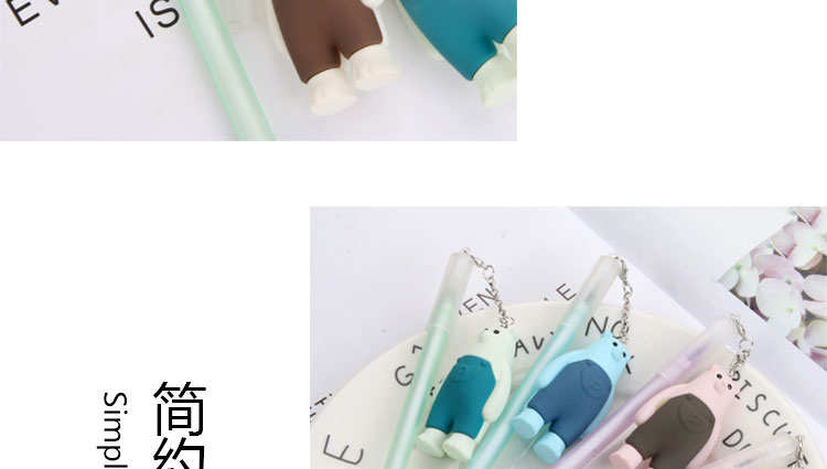 Japanese and Korean Creative New Pendant Gel Pen Black Gel Ink Pen Student Studying Stationery Wholesale Customizable Logo Japanese and Korean Creative New Pendant Gel Pen Black Gel Ink Pen Student Studying Stationery Wholesale Customizable Logo