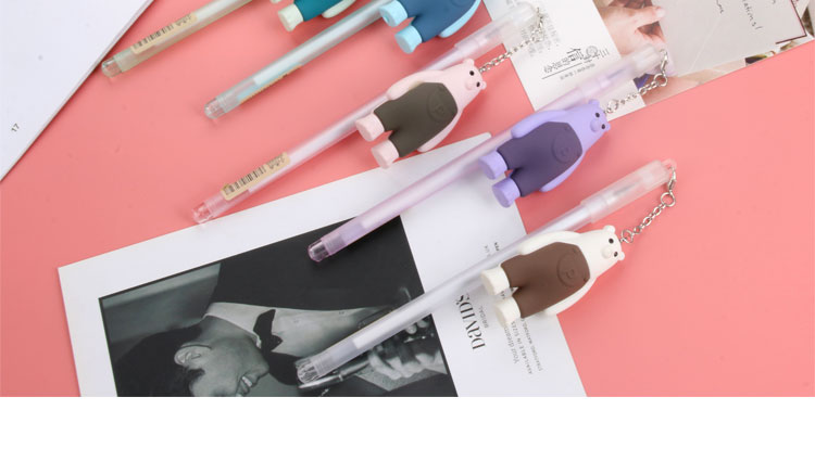 Japanese and Korean Creative New Pendant Gel Pen Black Gel Ink Pen Student Studying Stationery Wholesale Customizable Logo Japanese and Korean Creative New Pendant Gel Pen Black Gel Ink Pen Student Studying Stationery Wholesale Customizable Logo