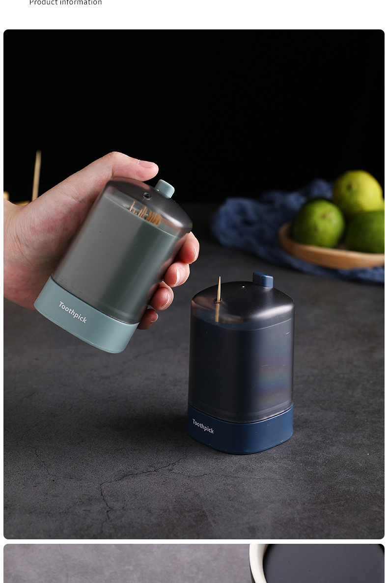 Push Button Toothpick Bottle Home Creative Automatic Pop-up Toothpick Box Simple Home Living Room Dining Room Storage Box Push Button Toothpick Bottle Home Creative Automatic Pop-up Toothpick Box Simple Home Living Room Dining Room Storage Box