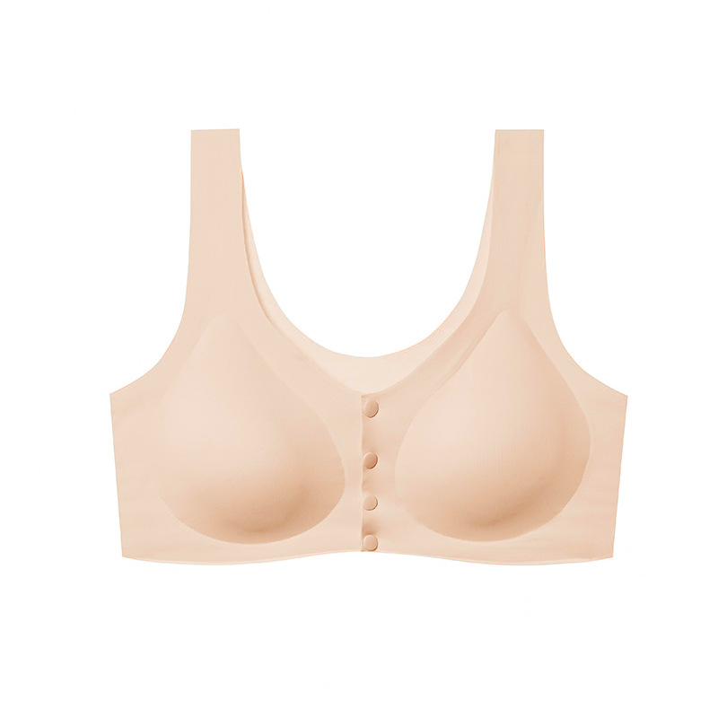 Nursing Underwear Vest Women&#039;s Nursing Bra Front Buckle Seamless Push up and Anti-Sagging One Piece Large Size Maternity Underwear