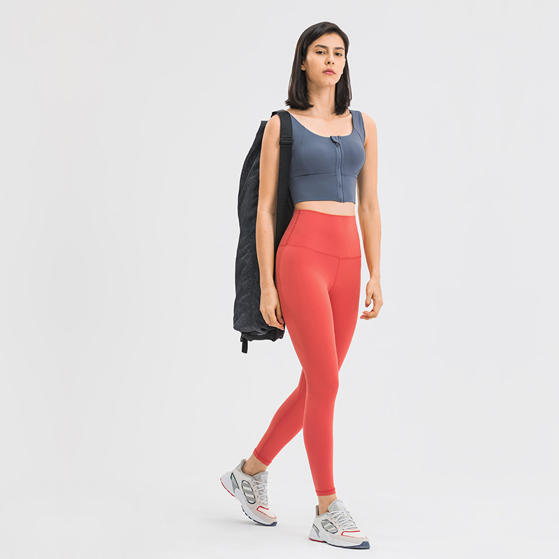 2021 Spring and Summer New Fashion All-Match Zipper Sports Underwear Women&#039;s Gather Shockproof Push up Accessory Breast Push up Sports Bra
