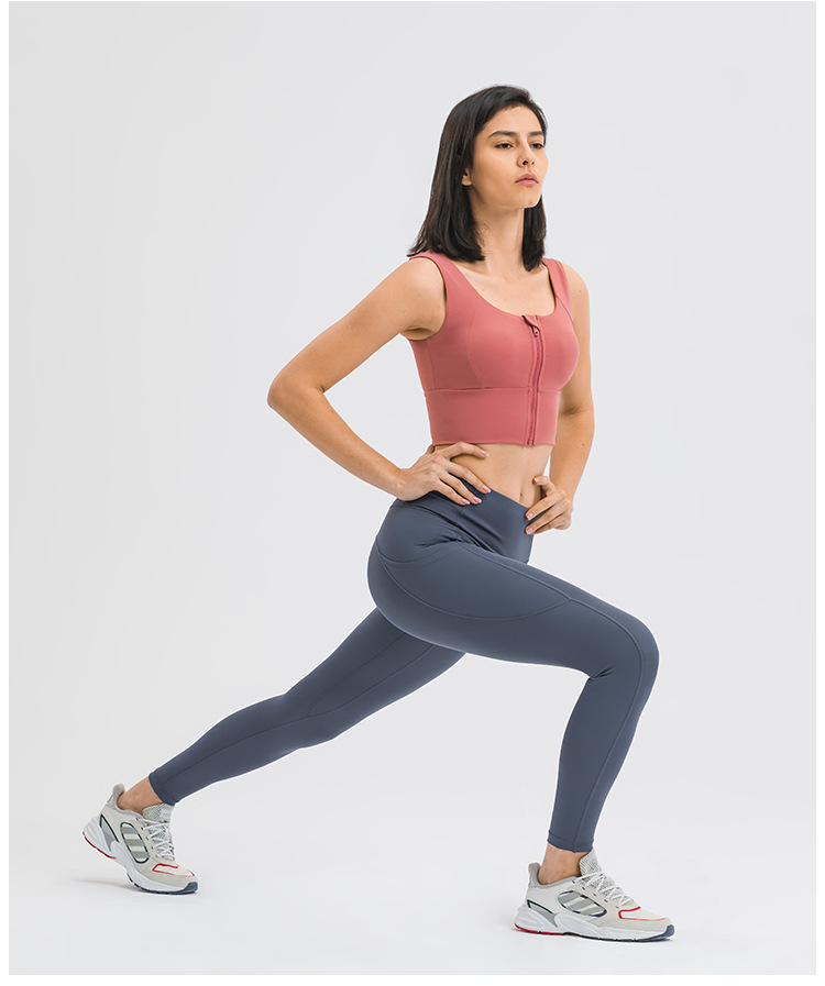 2021 Spring and Summer New Fashion All-Match Zipper Sports Underwear Women's Gather Shockproof Push up Accessory Breast Push up Sports Bra 2021 Spring and Summer New Fashion All-Match Zipper Sports Underwear Women's Gather Shockproof Push up Accessory Breast Push up Sports Bra